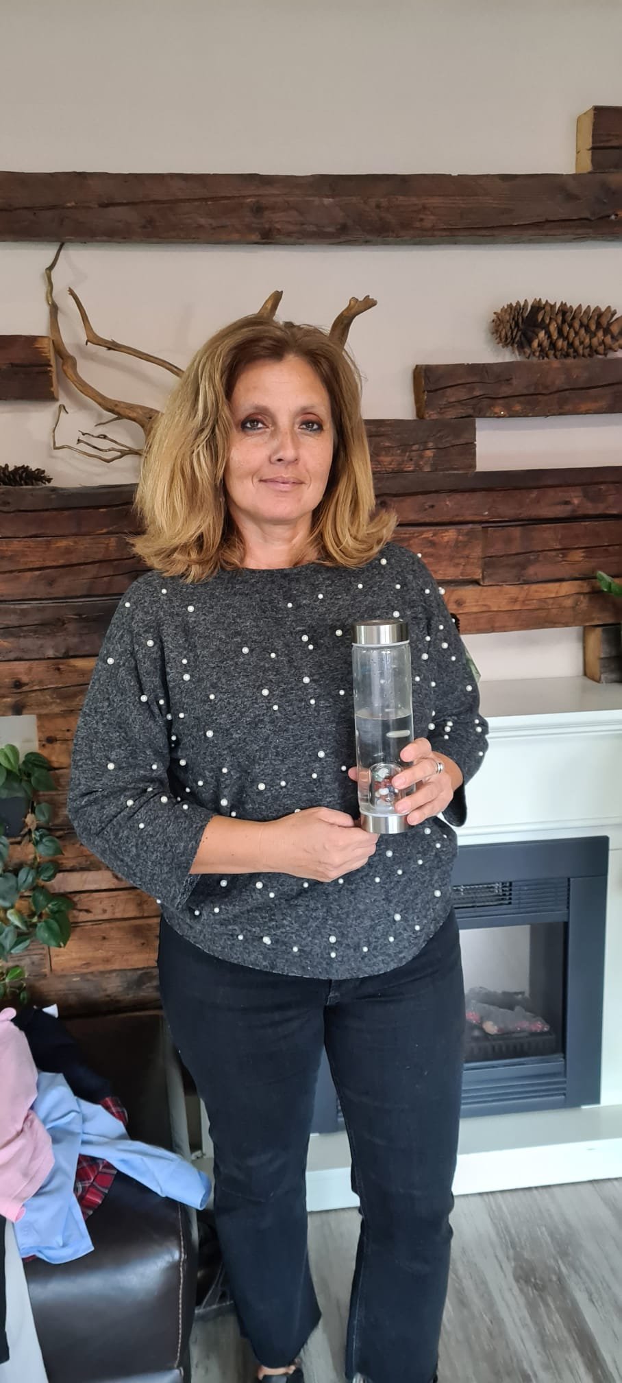 Customer WhatsApp photo with SlimCrystal