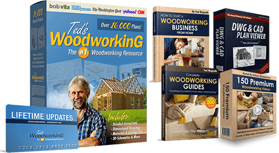 Set of woodworking plan covers