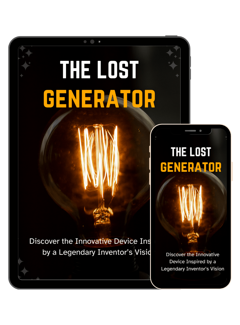 The Lost Generator cover on a tablet